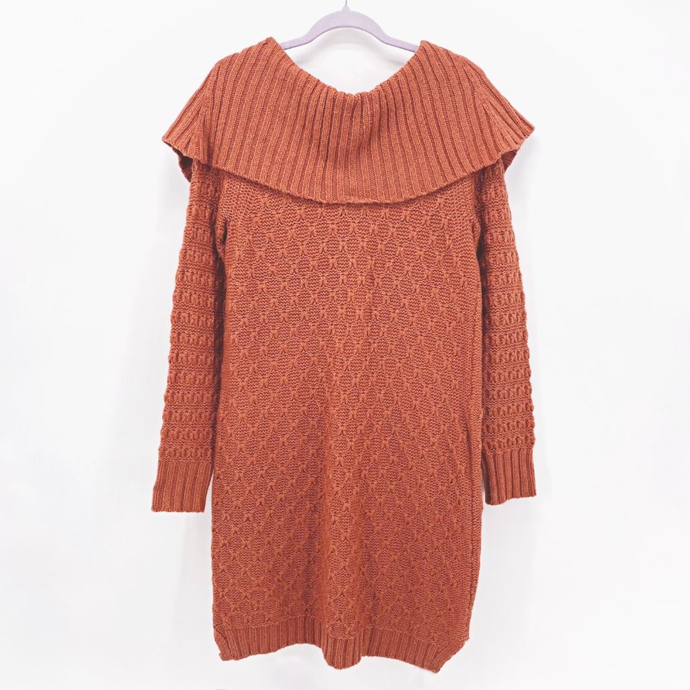 Sparrow Button Back Wool Blend Sweater Dress